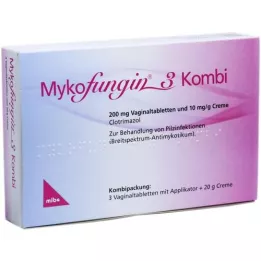 MYKOFUNGIN 3 Combi 200 mg makšties tab + 10 mg/g kremo, 1 P