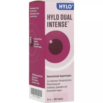 HYLO DUAL intensyvūs akių lašai, 10 ml