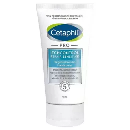 CETAPHIL Pro Itch Control Repair Sensitive Hand Cream kremas jautrioms rankoms, 50 ml