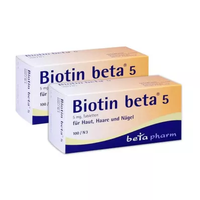 Biotinas beta 5 tabletės, 200 vnt