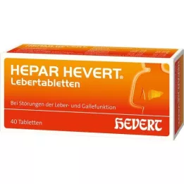 HEPAR HEVERT Kepenų tabletės, 40 vnt