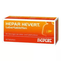 HEPAR HEVERT Kepenų tabletės, 40 vnt