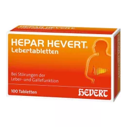 HEPAR HEVERT Kepenų tabletės, 100 vnt