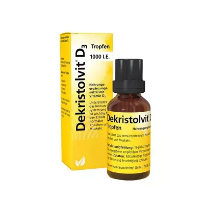 DEKRISTOLVIT D3 1000 TV lašų, 10 ml