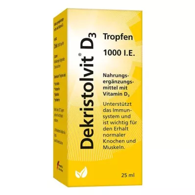 DEKRISTOLVIT D3 1000 TV lašų, 25 ml