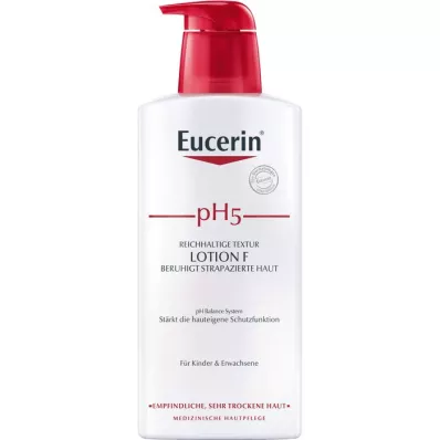 EUCERIN pH5 losjonas F jautriai odai su pompa, 400 ml