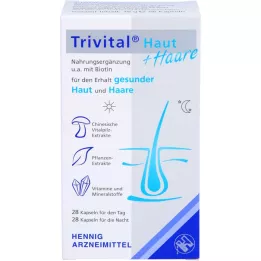 TRIVITAL Skin+Hair kapsulės, 56 kapsulės