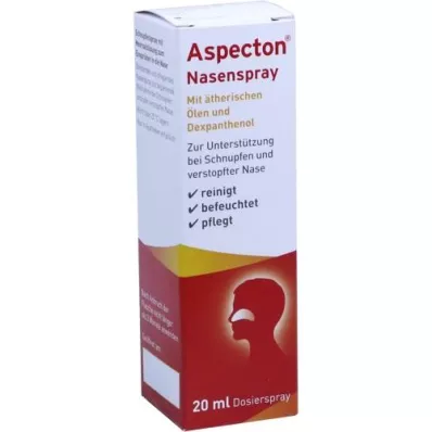 ASPECTON Nosies purškalas atitinka 1,5 % fiziologinį tirpalą, 20 ml