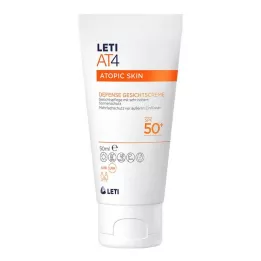 LETI AT4 apsauginis veido kremas SPF 50+, 50 ml