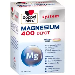 DOPPELHERZ Magnio 400 Depot sistemos tabletės, 60 kapsulių
