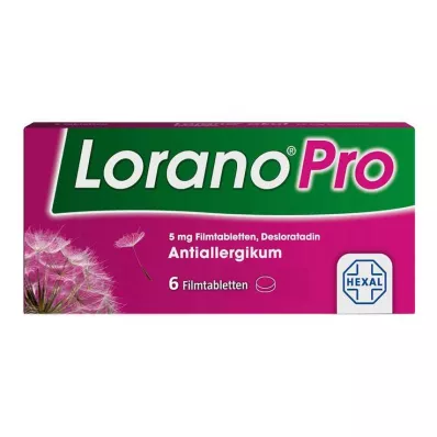 LoranoPro 5 mg plėvele dengtos tabletės, 6 vnt