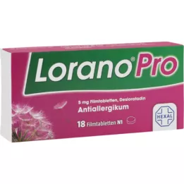 LORANOPRO 5 mg plėvele dengtos tabletės, 18 vnt