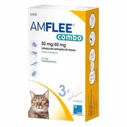 AMFLEE kombinuotas 50/60 mg injekcinis tirpalas katėms, 3 vnt
