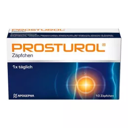 PROSTUROL Žvakutės, 10 vnt