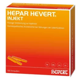 HEPAR HEVERT injekcinės ampulės, 100X2 ml