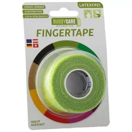 FINGERTAPE be latekso BUDDYCARE MED žolės žalios spalvos, 1 vnt