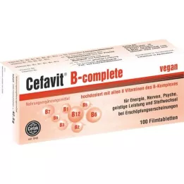 CEFAVIT B-komplektinės plėvele dengtos tabletės, 100 vnt