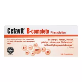 CEFAVIT B-komplektinės plėvele dengtos tabletės, 100 vnt