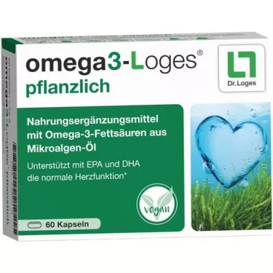 OMEGA3-Loges vegetarinės kapsulės, 60 kapsulių