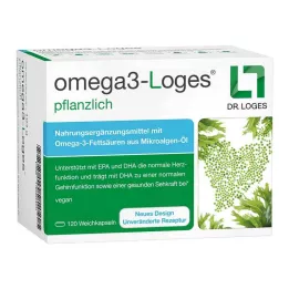 OMEGA3-Loges vegetarinės kapsulės, 120 kapsulių