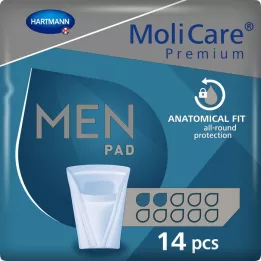 MOLICARE Premium MEN Pad 2 lašai, 14 vnt