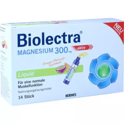 BIOLECTRA Magnis 300 mg skystas, 14 vnt
