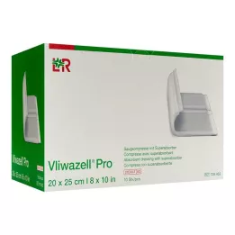 VLIWAZELL Pro superabsorb.compress.sterile 20x25 cm, 10 vnt