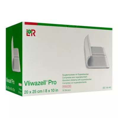 VLIWAZELL Pro superabsorb.compress.sterile 20x25 cm, 10 vnt