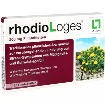 RHODIOLOGES 200 mg plėvele dengtos tabletės, 20 vnt