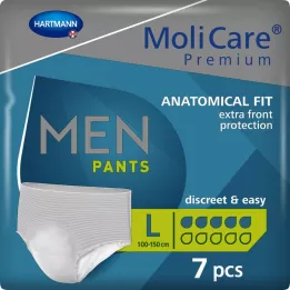 MOLICARE Premium MEN Kelnės 5 lašai L, 7 vnt