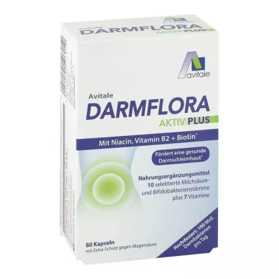 DARMFLORA Active Plus 100 mlrd. bakterijų + 7 vitaminai, 80 vnt