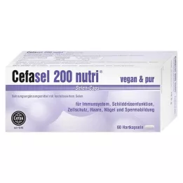 CEFASEL 200 maistinių seleno kapsulių, 60 vnt