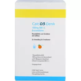 CALCI D3-Denk 1 000 mg/880 I.U. putojančios tabletės, 120 vnt