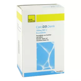 CALCI D3-Denk 1 000 mg/880 I.U. putojančios tabletės, 120 vnt