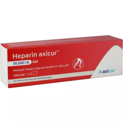 HEPARIN AXICUR 30 000 I.U. gelio, 100 g