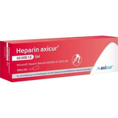 HEPARIN AXICUR 60 000 I.U. gelio, 100 g