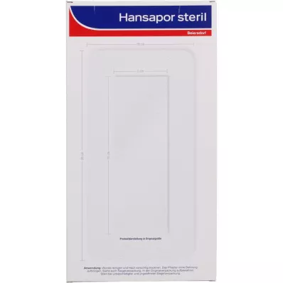 HANSAPOR Sterilus žaizdų tvarstis 10x20 cm, 3 vnt