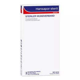 HANSAPOR Sterilus žaizdų tvarstis 10x20 cm, 3 vnt