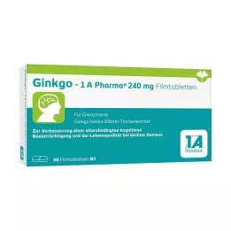 Ginkmedis – 1 A Pharma® 240 mg plėvele dengtos tabletės, 60 tablečių