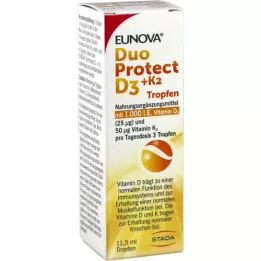 EUNOVA DuoProtect D3+K2 1000 I.U./50 μg lašai, 11,5 ml