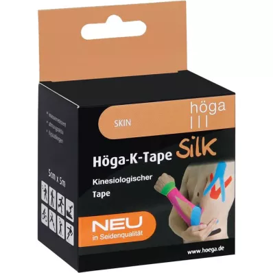 HÖGA-K-TAPE Šilkas 5 cmx5 m l.fr.skin kinesiol.juosta, 1 vnt