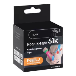 HÖGA-K-TAPE Šilkas 5 cmx5 m l.fr.juoda kineziol.juosta, 1 vnt