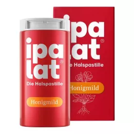 IPALAT Gerklės pastilės medus švelnus be mentolio, 40 vnt