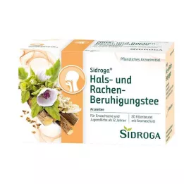 SIDROGA Gerklę ir gerklę raminanti filtruota arbata, 20X1,75 g