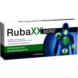 RUBAXX Mono tabletės, 40 vnt