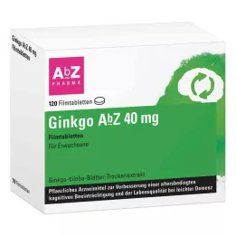 Ginkgo Abz 40 mg plėvele dengtos tabletės (120 vnt.)