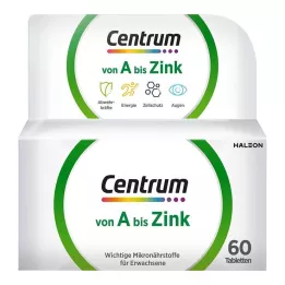 CENTRUM A-Zinc tabletės, 60 kapsulių