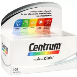 CENTRUM A-Zinc tabletės, 100 kapsulių