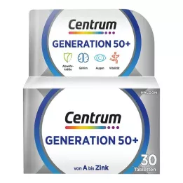 CENTRUM Generation 50+ tabletės, 30 kapsulių