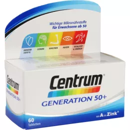 CENTRUM Generation 50+ tabletės, 60 kapsulių